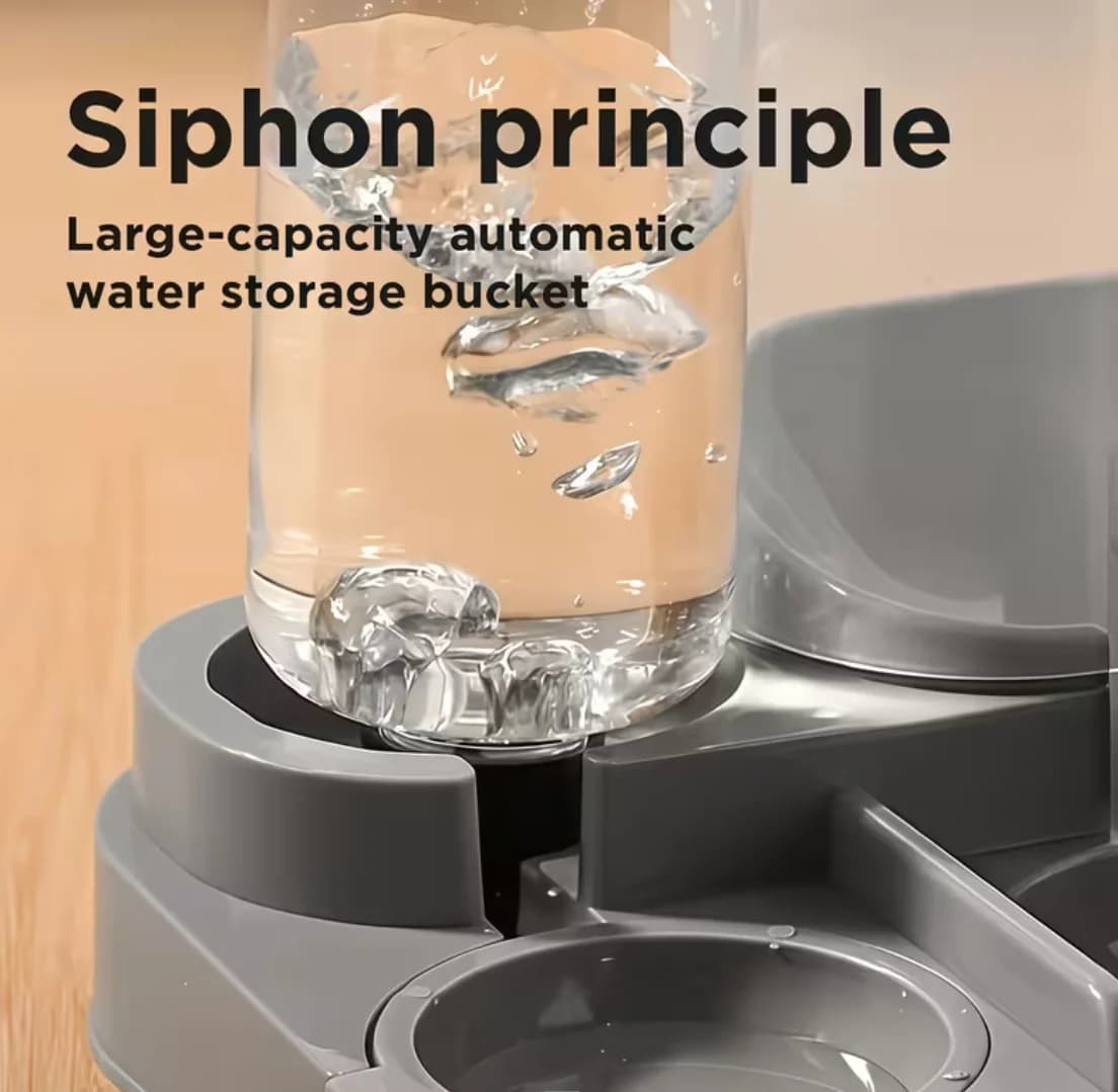 2-in-1 Automatic Pet Feeder & Water Dispenser