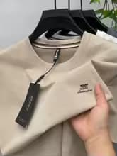 Luxury Quality Men's T-shirt Summer New Letter Embroidery Short Sleeve